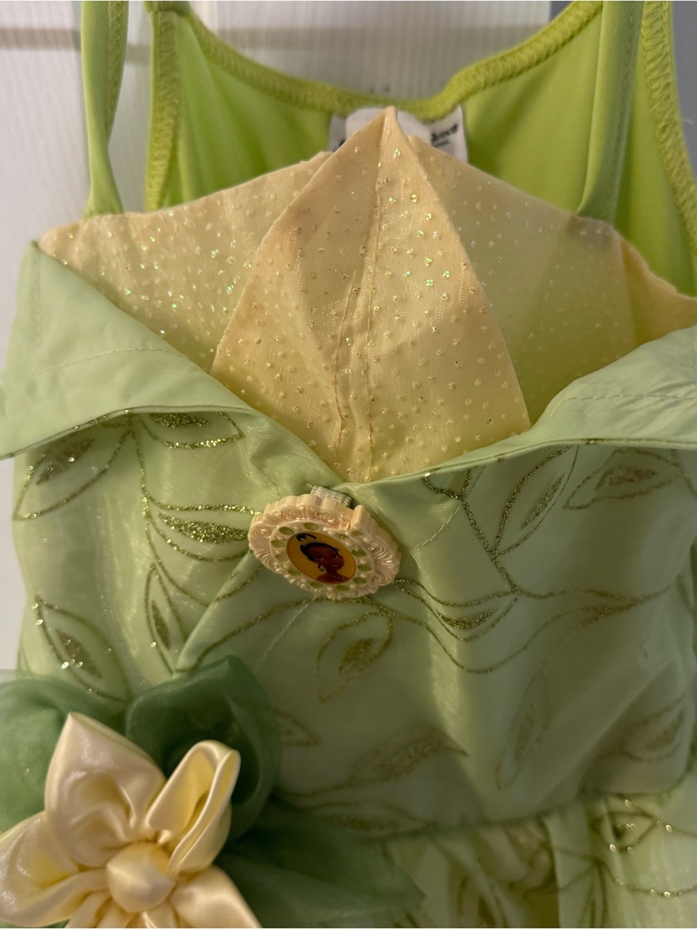 Disney Princess & the Frog- Green and Yellow Princess Dress - Picture 4 of 9